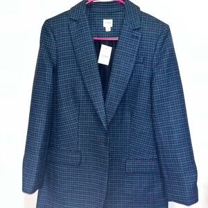 J.crew Women's Blue and Green Jacket